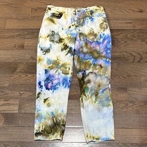 Everlane Summer Jeans in Multi-Color Tie-Dye